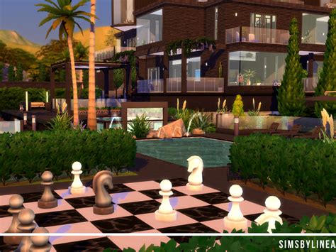 The Sims Resource Black Modern Mansion