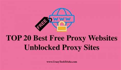 TOP 20 Best Free Proxy Websites Unblocked Proxy Sites