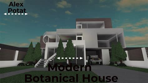 29k Modern Botanical House Bloxburg Exterior Speedbuild Youtube