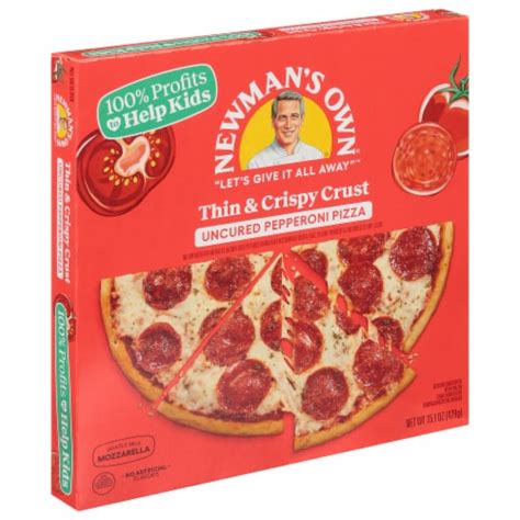 Newman S Own Uncured Pepperoni Thin And Crispy Crust Frozen Pizza