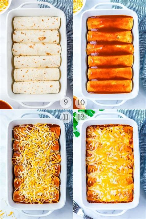 Hearty Filling Easy Chicken Enchiladas Are Packed With Tender Chicken