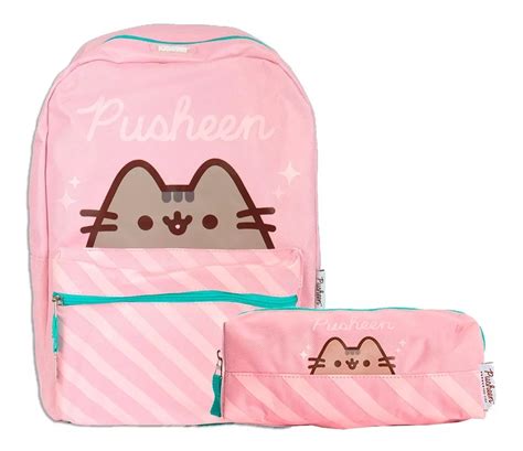 Mochila Lonchera Y Lapicera Gato Pusheen The Cat Sirena New Mochilas