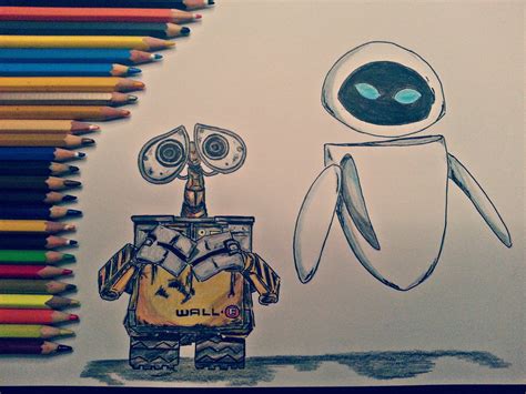 Wall E Eve Drawing