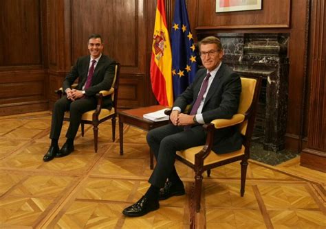 Sánchez y Feijóo acuerdan que la Comisión Europea medie para renovar el