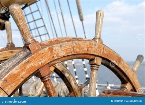 Ship steering wheel stock photo. Image of equipment, rest - 9086004