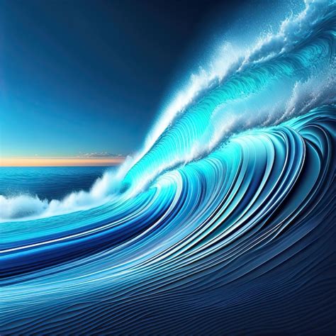 Premium AI Image | Abstract Water Waves Background