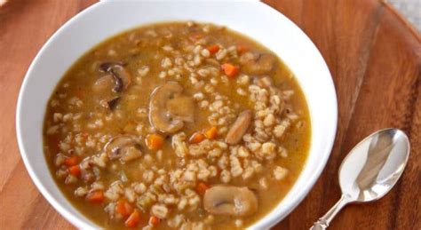 Mushroom And Barley Soup Cook With Brenda Gantt