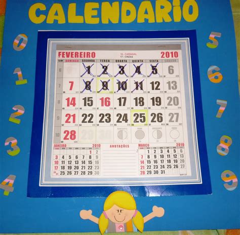 Calendario Sala De Aula - coisas da Ana Paula: calendário para sala de aula...