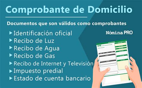 Comprobante de Domicilio Qué es y en qué casos se usa