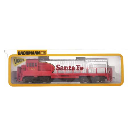 Vintage Bachmann Ho Scale Chrome Ge U36b Diesel Santa Fe Electric Train