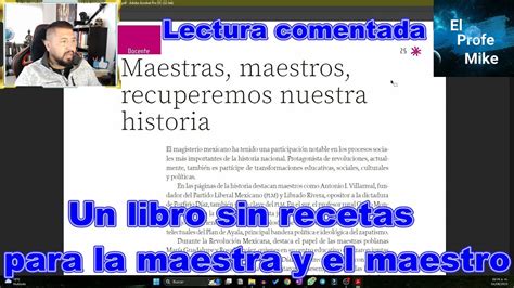 Un Libro Sin Recetas Para La Maestra Y El Maestro Maestras Maestros