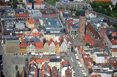 Breslau Wroclaw Aus Der Vogelperspektive Altstadt Von Breslau