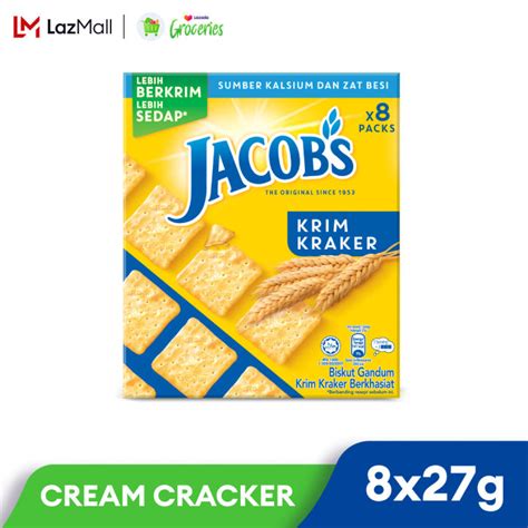 JACOB S CREAM CRACKER BISCUIT SACHET MULTIPACK Box 8X27G Lazada