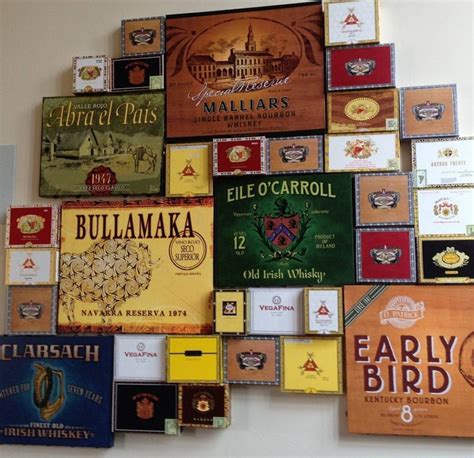 Cigar Boxes As Wall Art Cigar Box Art Cigar Box Crafts Cigar Box