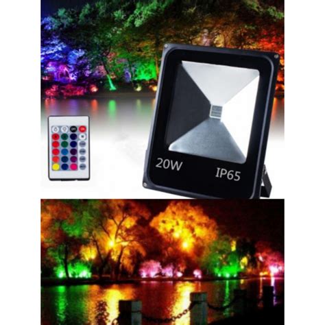 Rgb Floodlight W With Remote