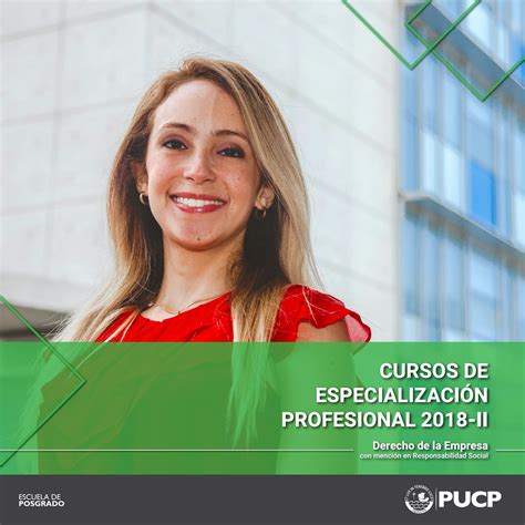 Cursos de Especialización Profesional 2018 II Derecho de la Empresa