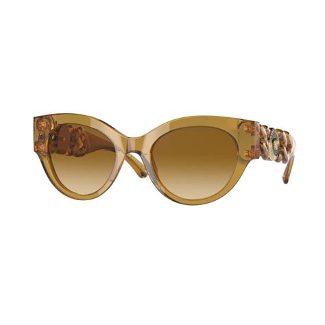 Versace Ve L Transparent Honey Sunglasses Woman