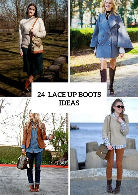 24 Cool Ideas To Wear Lace Up Boots This Fall Styleoholic