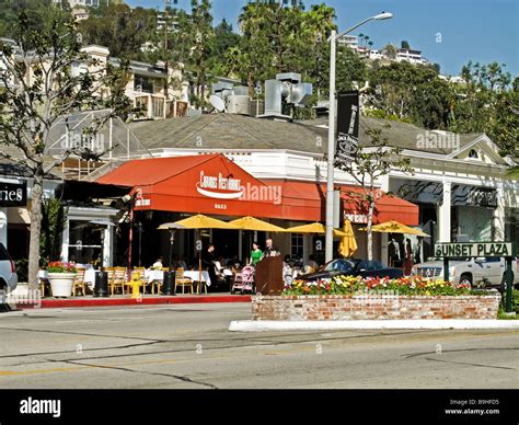 Restaurant Sunset Boulevard Hollywood USA Stock Photo - Alamy