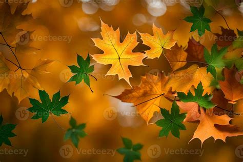 autumn leaves are flying in the air. AI-Generated 30891330 Stock Photo ...