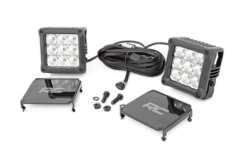 Rough Country Ranger Inch Chrome Series White Drl Led Cube Lights