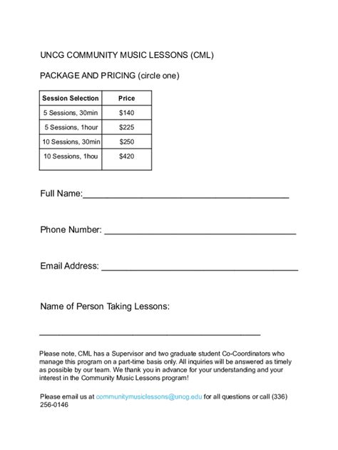 Fillable Online Vpa Uncg Cml Form For Check Payment Fax Email Print