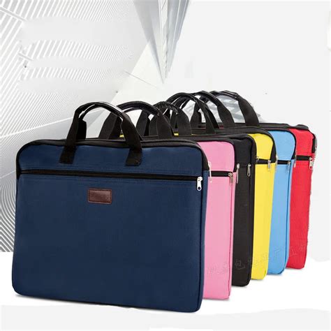 2018 Hot Durable Book A4 Document Bag File Folder Holder Bag Handle Zip ...