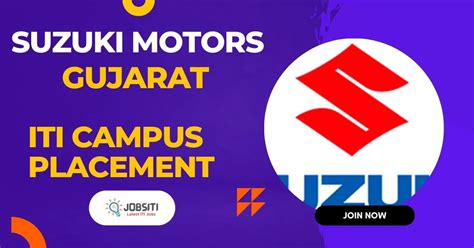 Suzuki Motor Campus Placement 2024 Suzuki Motor Gujarat Campus