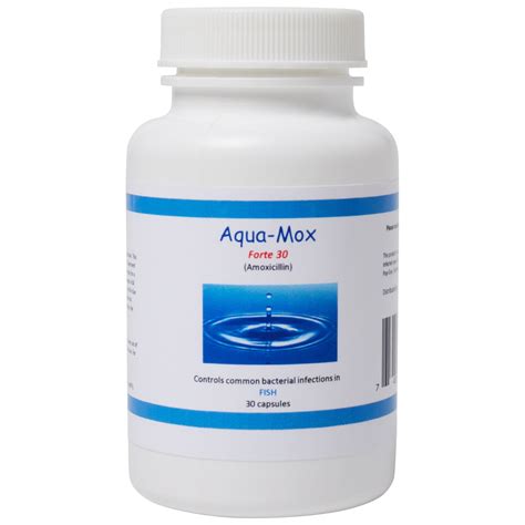 Midland Vet Services Aqua Mox Forte 500 Mg Fish Capsules 30 Count