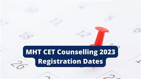 Mht Cet Counselling 2023 Check Registration Dates Course Wise Seats