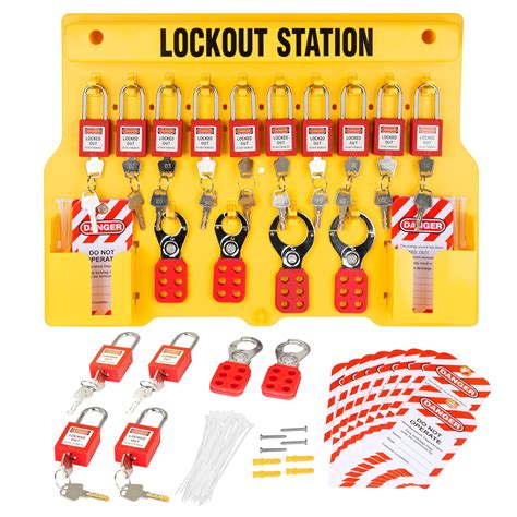 Lockout Tagout Station With Loto Devices Lock Out Tag Out Kit Board