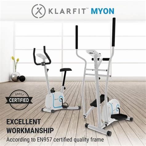 Vélo elliptique Klarfit Myon Cycle Inertie 12 kg 8 résistances