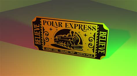 Polar Express Ticket Background