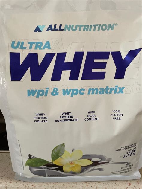 Ultra Whey Wpi Wpc Matrix Protein Vanilla Allnutrition Kalorie KJ