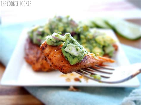 Whole30 Grilled Salmon With Avocado Salsa Recipe The Cookie Rookie