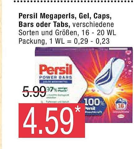 Persil Megaperls Gel Caps Bars Oder Tabs Angebot Bei Marktkauf