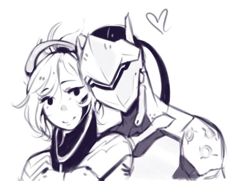 Genji X Mercy On Tumblr Overwatch Fan Art Overwatch Wallpapers Overwatch Comic