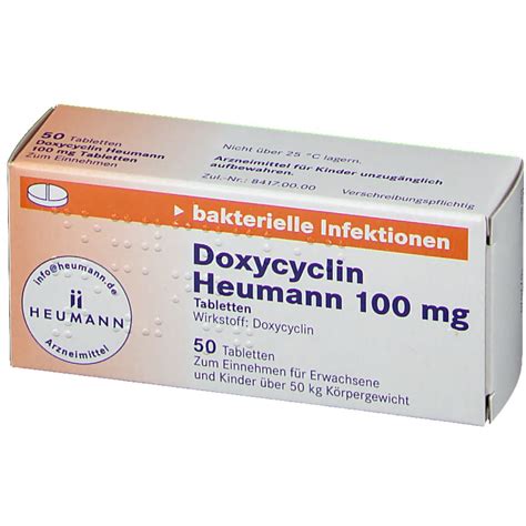 Doxycyclin Heumann Mg St Mit Dem E Rezept Kaufen Shop Apotheke