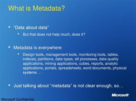 Dat 307 Metadata Solutions For Sql Server 2005 Integration Services