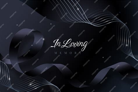 Premium Vector Gradient In Loving Memory Background