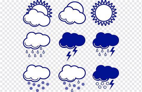 Icono de lluvia pronóstico del tiempo elementos del clima dibujado a