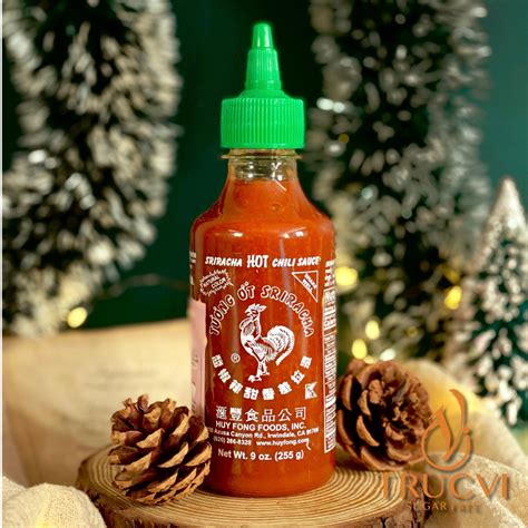 Tương Ớt Sriracha HUY FONG Không Đường Ít Calo eat clean keto ăn