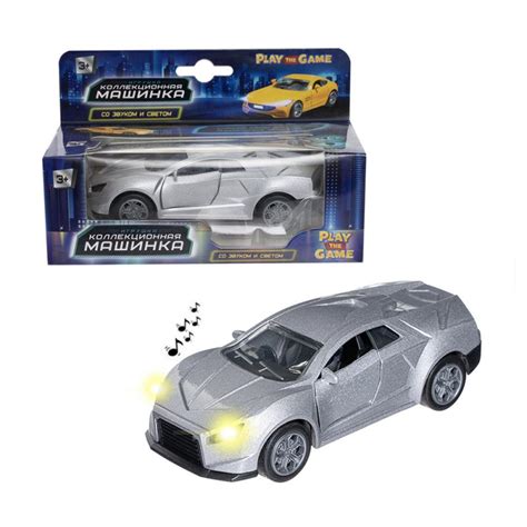 Игрушка "Коллекционная машинка со звуком и светом", Play the Game, в ...