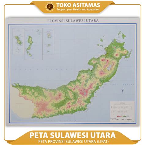 Jual Peta Provinsi Sulawesi Utara Lipat Shopee Indonesia