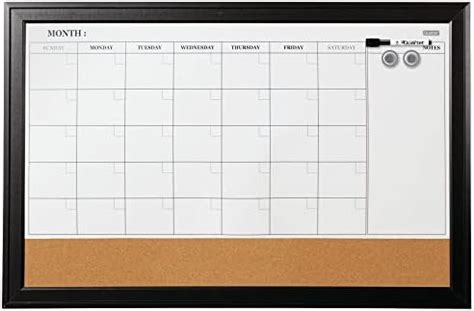 Amazon Quartet Combination Magnetic Whiteboard Calendar