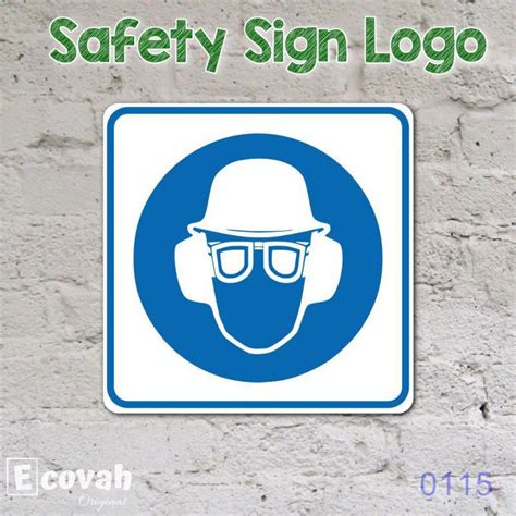 Jual Ecovah Logo Simbol Safety Sign Label Petunjuk K3 Eesh Gunakan