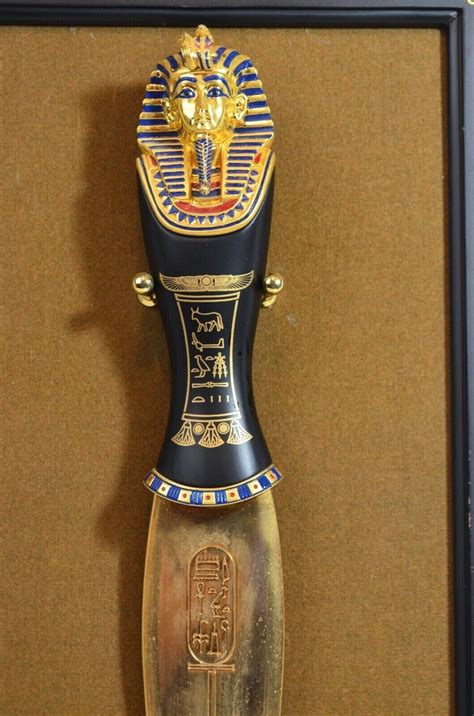 The Mask Of King Tutankhamun Dagger By Ibrahim Sharoubim Franklin