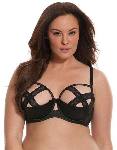 Criss Cross Lace Quarter Cup Bra By Cacique Lane Bryant Plus Size Fashion Pinterest Sexy