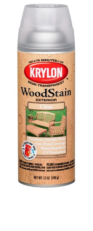 Spray Stain Clear Added To Krylon Exterior Spray Stain Line Krylon