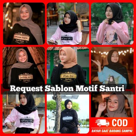 Jual Kaos Santri Nama Kaos Arab Kaos Custom Nama Kaos Santri Distro